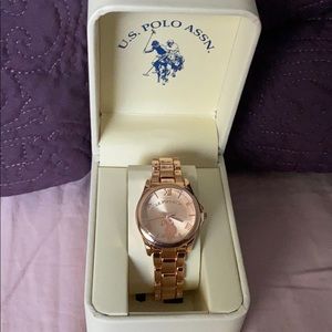 Rose gold watch